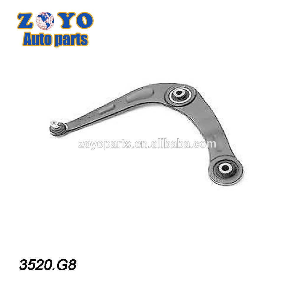 Left Wishbone Control Arm for Peugeot 206 3520.G8 524-409 and Nature Rubber Bushing