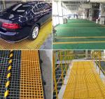 FRP Moulded Grating Used In Car Wash