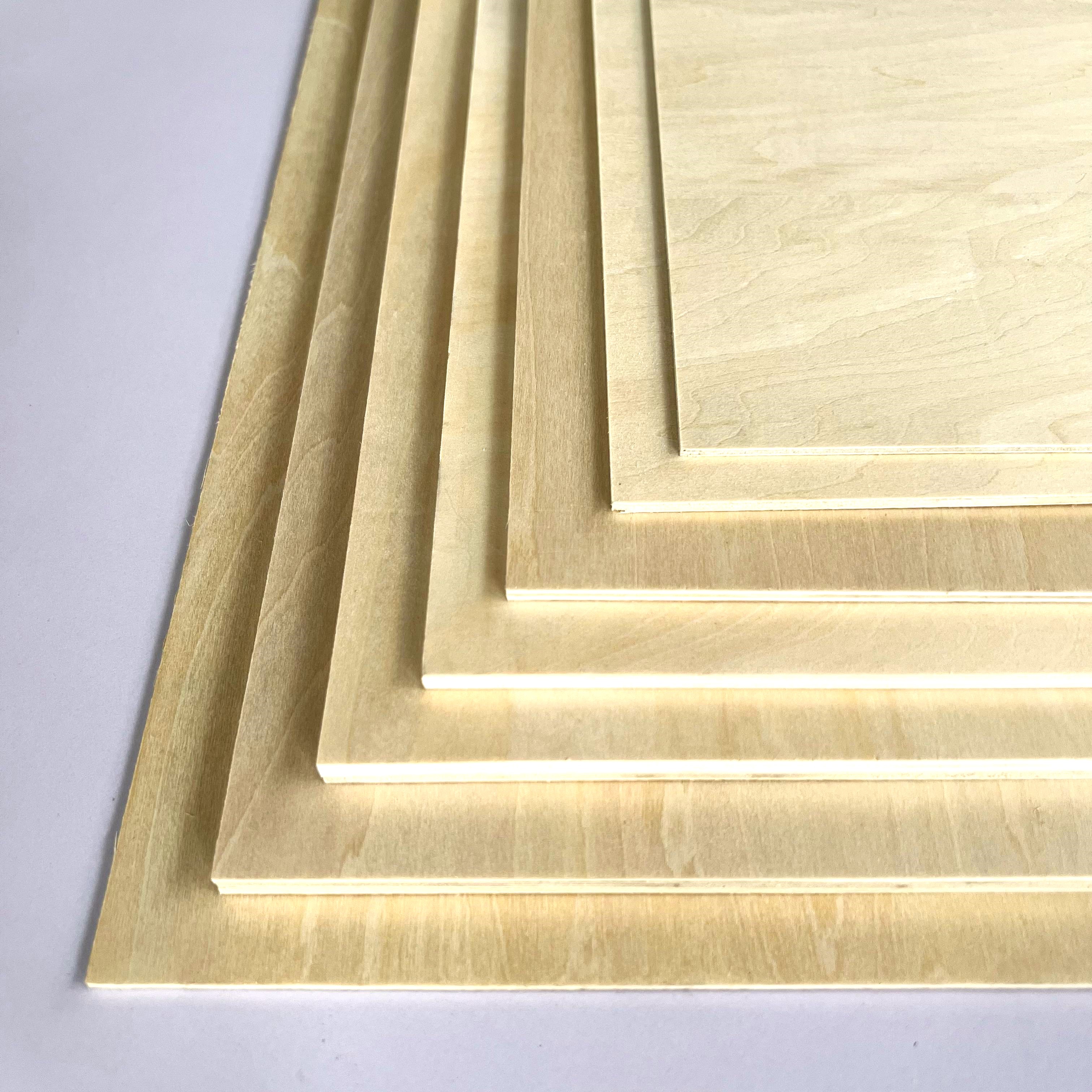 920*920mm 3mm 4mm 5mm 6mm 18mm Basswood Plywood Thin Sheets for Laser Cutting Plywood Basswood