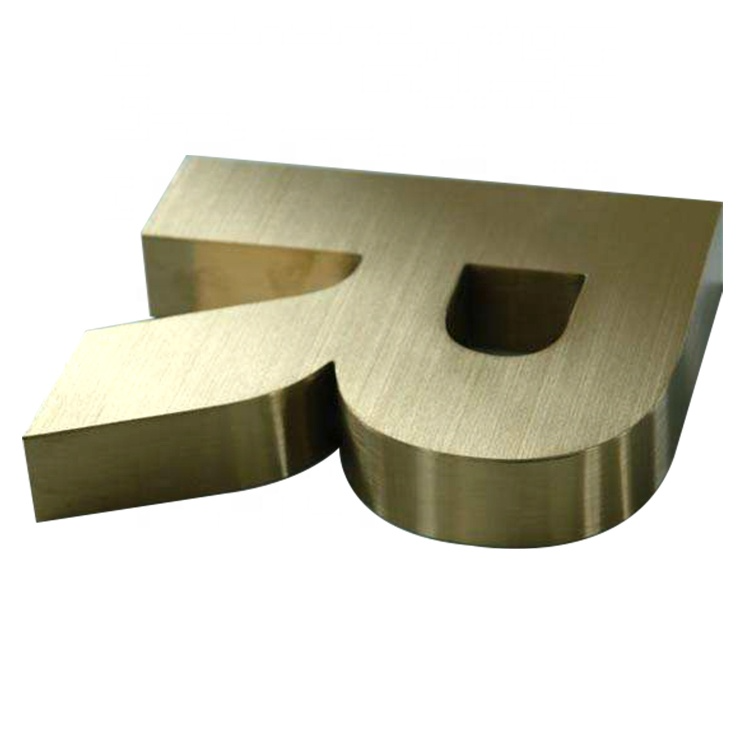 Vintage Large Non-Illuminated 3D Alphabet Metal Letter Signs with 30 C Working Lifetime