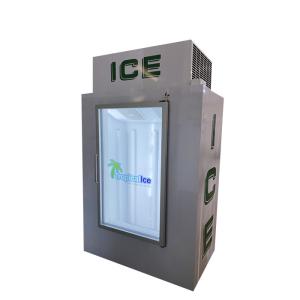 Quality Commercial glass door ice storage freezer ice cube cooler for sale wholesale