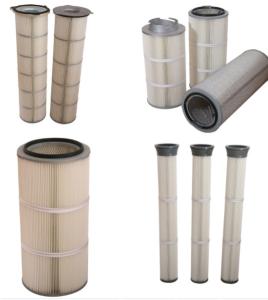 Quality Polyester Dust Filter Cartridge pleated filter cartridge air filter cartridge wholesale