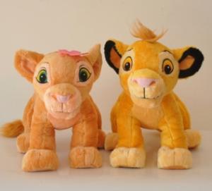 Quality Personalized Stuffed Animals Lion King Simba Plush Toy , Orange wholesale