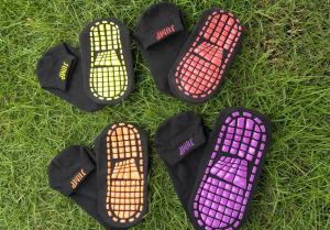 Quality AirHop Trampoline Park Jumping Socks Gymnastics trampoline socks Non Slip Socks For Toddlers NZ wholesale