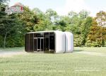 Black White 8M Glamping House Multi Room Canopy Tent