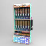 Free Standing Wooden Candy Dispenser Display Stand for Snack Store
