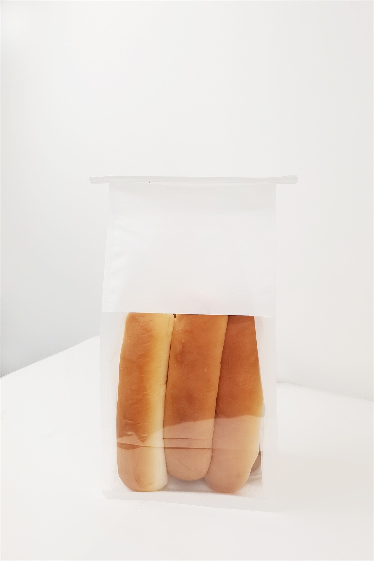 OEM ODM 50g Natural White Paper Bread Packaging Bags Moisture Proof