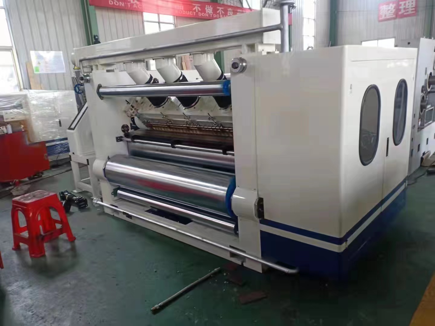 Packaging Line for 1600-2500mm Width Stainless Steel 3/5/7ply Corrugated Cardboard Cube Type Single Facer 380V