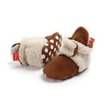 Amazon Cotton fabric fluff winter warn indoor socks Baby shoes