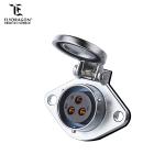 YA Automatic Spring Cover Series Metal Male Panel Mount Female Socket Circular