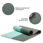 Woven Label Printing Yoga Exercise Mat , Colorful Yoga Mat 80cm