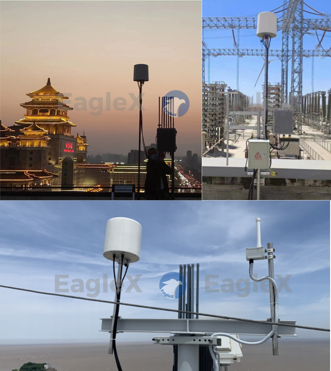 LZ998 Fixed Drone Detector Passive Detection Full Frequency 30MHz-6GHz Precise Identification IP66 Lightweight