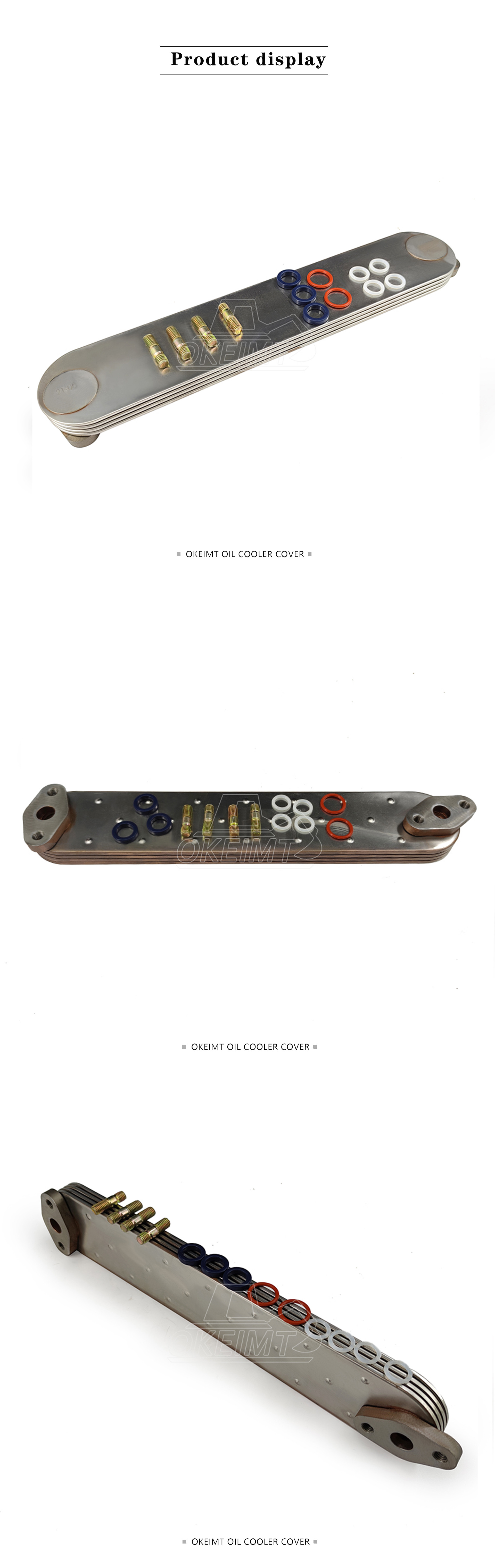 6D14 6D15 6D16 Excavator Engine Spare Parts 4P Oil Cooler core For ME034561