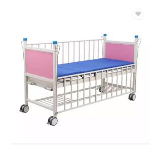 Quality Manual Hospital Pediatric Bed Two Crank Child Bed With Bed Head Boards wholesale