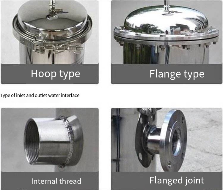 62KG Weight Wide Micron Range Stainless Steel Bag Filter Housing for Food Beverage Shops