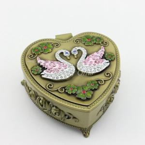 Quality Heart Shaped Jewelry Storage Box Jewelry Box with Mirror wholesale