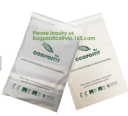 Biodegradable compostable plastic courier shipping envelope custom 10x13 matte black poly mailers bag bagplastics bageas