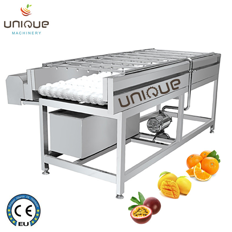 Mango Brush Cleaning Machine for Pear Apple Carrot Mud Cleaning 3000*1250*1350 mm