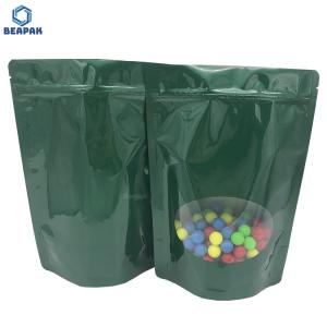 Quality k Glossy 500g Stand Up Pouches With Window wholesale