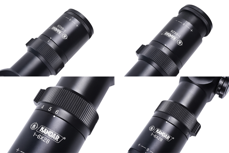 1-6X Magnification Compact FFP 35mm Tube Oral Scope for Hunting Precision and Accuracy