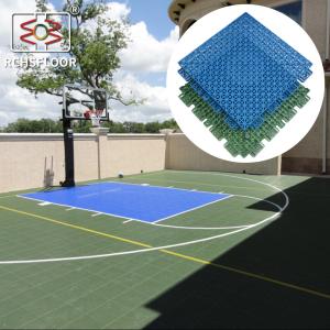Quality Weather Resistant Basketball Court Flooring Tiles Multi Sport Interlocking Tiles CE RoSH wholesale