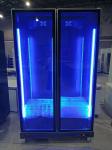 2 Glass Doors Beverage Display Fridge Commercial Upright Refrigerator