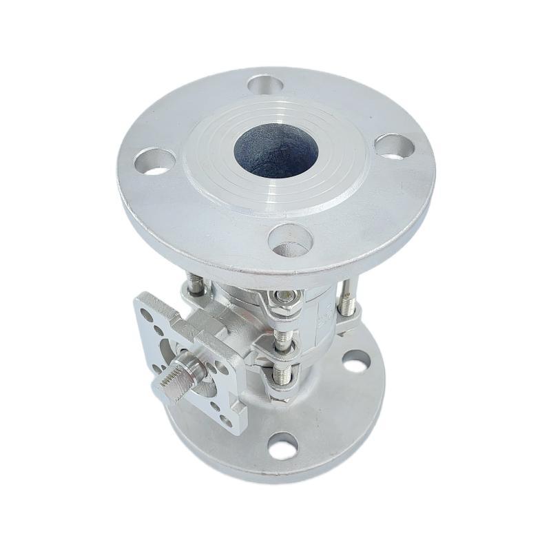 Manufacturer Produce 304/316 Material Three Piece Flanged High Platform Ball Valve