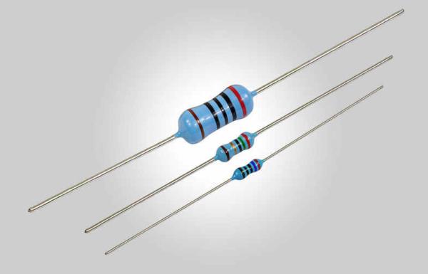 Cheap 1 / 4W Metal Film 100K Resistor , 1 % Electronic Resistors For Measurement for sale