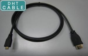 High Definition Custom Made Cables HDMI A Type Male To D Type Male For LCD Monitor