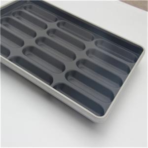 Quality RK Bakeware China Foodservice NSF 15 Mold Glaze Nonstick Aluminized Steel Hotdog Bun Bread Pan wholesale