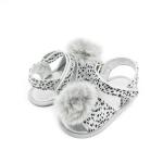 China Factory fashion PU Leather Leopard print 0-18 months infant anti-slip baby