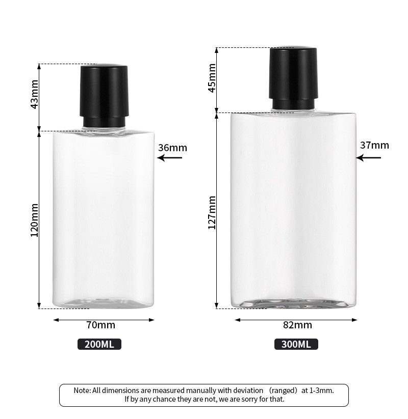 Transparent Plastic Screw Top Jar 70mm Width Airless Leakproof