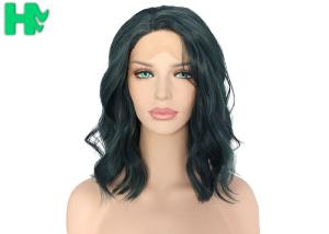 Quality Black Short Natural Wave Synthetic Cosplay Wigs For Lady Heat Resistant 150g - 250g wholesale