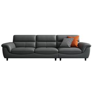 Quality Nordic Modern Luxury First Layer Cowhide Living Room U-Shape Leather Sofa 370*93*88cm wholesale