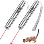 Stainless Steel Promotional Laser Cat Teasing Stick Logo Customized