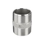 Male Hexagonal Nipple Fitting Silver Sanitary Stainless Steel 201 304 316 Thread
