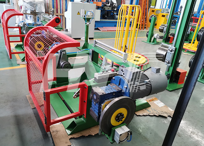 Cable Drum Storage And Unwinding System With Rewinding Machines