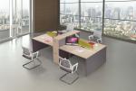 4 Seats Screen Office Partition Workstation Safely Smooth Staff Furniture