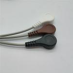 Monitoring Holter ECG Cable DR200 / 300 3 Lead Patient Cable With Snap