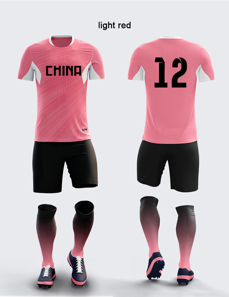 High quality Polyester Material Cheap accept custom Soccer Uniform men Set referee uniform soccer