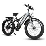 Fat Tire Electric Mountain Bikes For Adults 26 Inch 750W Motor 17Ah Lithium