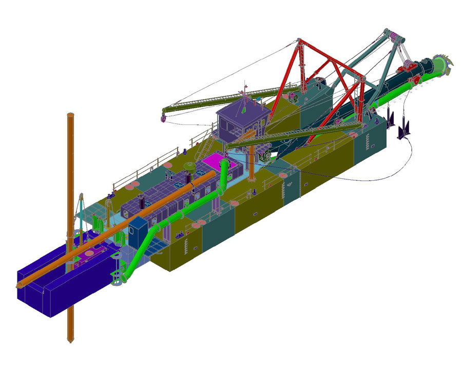 Environmentally Friendly Jet Suction Sand Pumping Ship Underwater Dredging Tool High Efficiency