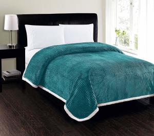 Quality Soft Green Flannel Blanket Adults Children Blanket Flannel Fleece Queen Size wholesale