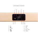 Wood Bluetooth Wireless Home Theater Speakers Powered Sub - Woofer Model