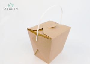 Quality Food Pails Paper Takeaway Boxes Recyclable To Go Containers Water Resistant wholesale