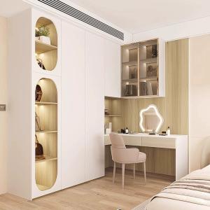 Quality Mirrored Velvet Upholstered Dressing Table Ash Wood OEM wholesale