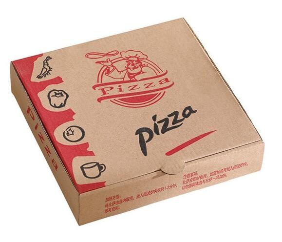 China Maker Wholesale Cheap Custom Black Printed Corrugated Carton 8 Inch Paper Pizza Box,Cheap brown paper pizza box