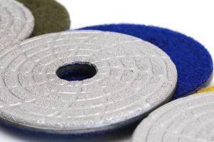 Quality Fast Change Diamond Polishing Pads , 4&quot; Dry Concrete Polishing Pads Extremely Long Life wholesale
