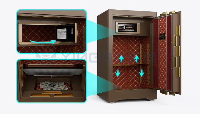 Biometric Commercial Safe Box Fingerprint Lock Luxury Safe Box For Security YB/ZY-80