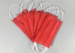 Anti Spray 3 Ply Red OEM Disposable Earloop Mask